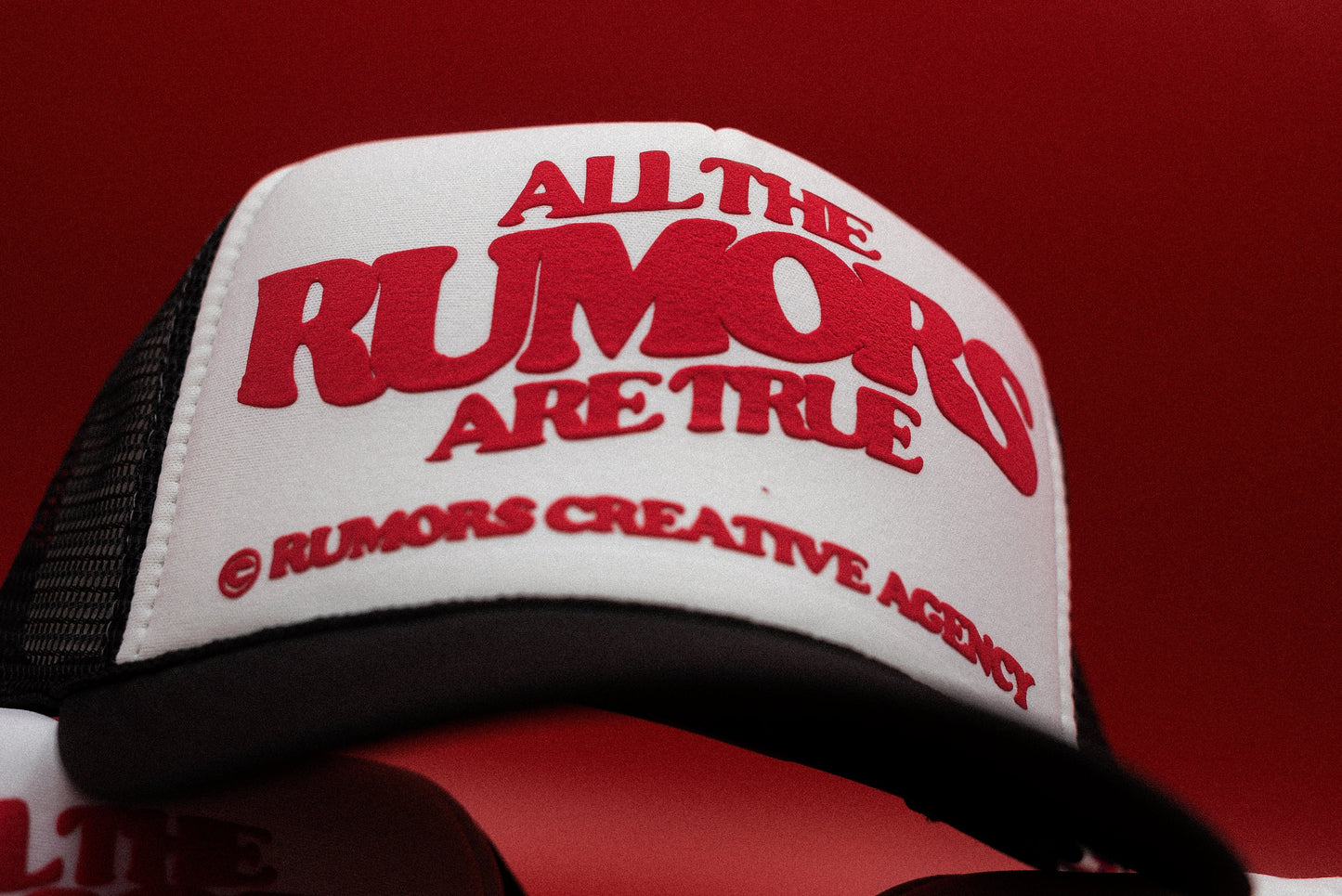 The "Puff Print Rumors" Trucker Hats