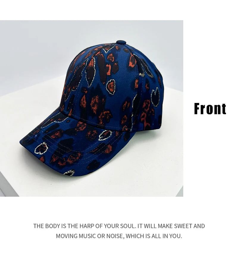 New Unisex Personal Graffiti Leopard Stripe Baseball Hats Outdoor Breathable Travel Sunshade Snapback Caps Versatile Fashion ins