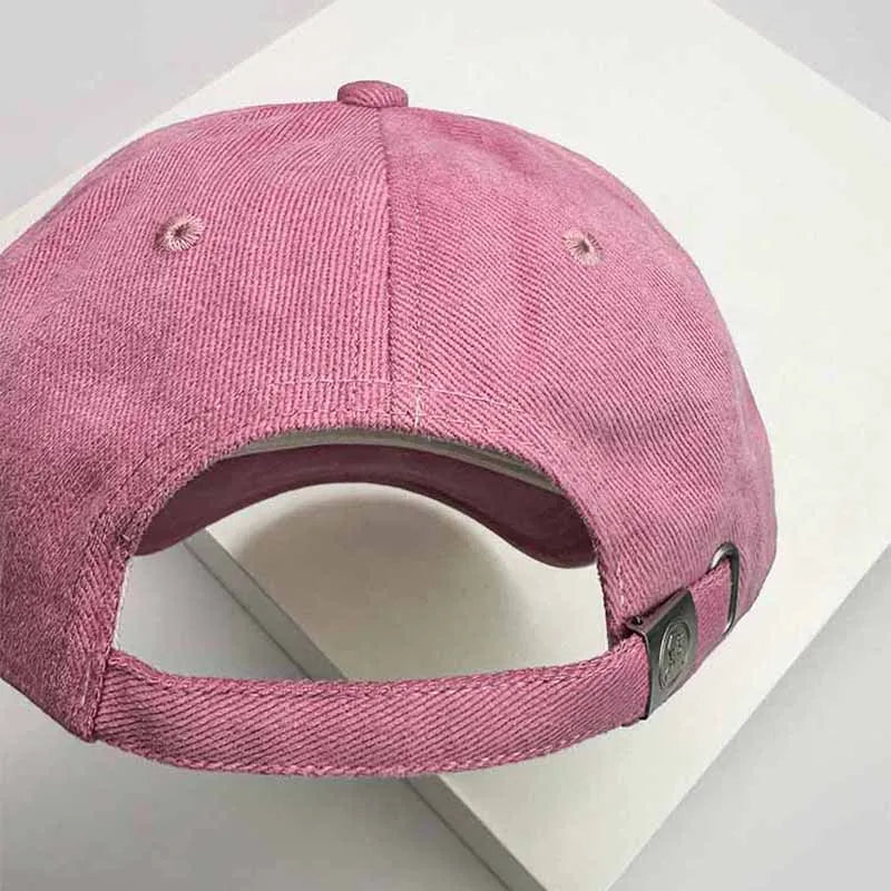 New Men Women Sanding Doji Label Baseball Hats Breathable Sunshade Versatile Personal Snapback Cap Fashion High-quality Retro