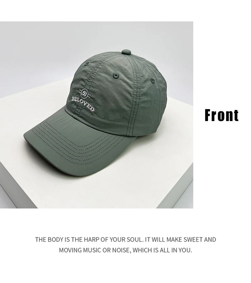 New Men Woman Sport Embroidered Letters Quick Drying Baseball Hats Breathable Outdoor Sunshade Snapback Caps Versatile Fashion