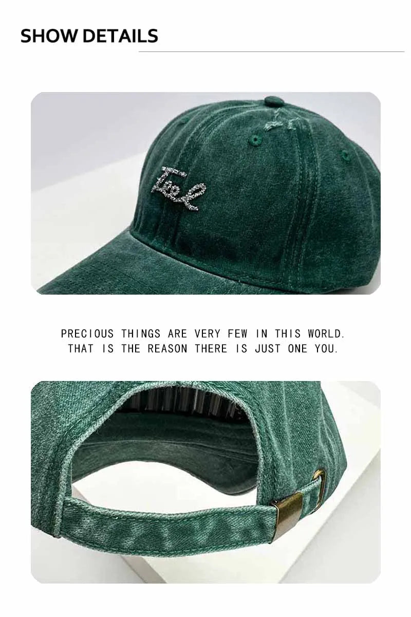 New Men Women American Vintage Letter Baseball Hats Breathable Sunshade Versatile Broken Style Snapback Caps Fashion Outdoor ins