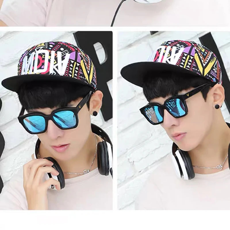 New Unisex Color Block Letter Embroidery Baseball Hats Hip Hop Breathable Casual Sunshade Peaked Caps Versatile Fashion Personal