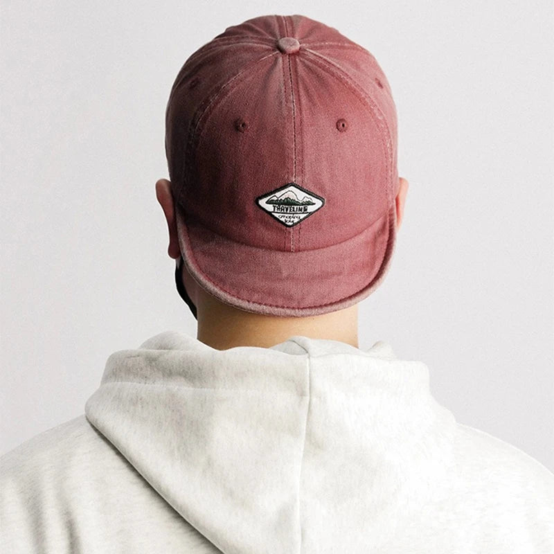 New Unisex Hip Hop Letter Embroidery Baseball Hats Street Breathable Personal Sunshade Peaked Caps Versatile Fashion Short Eaves