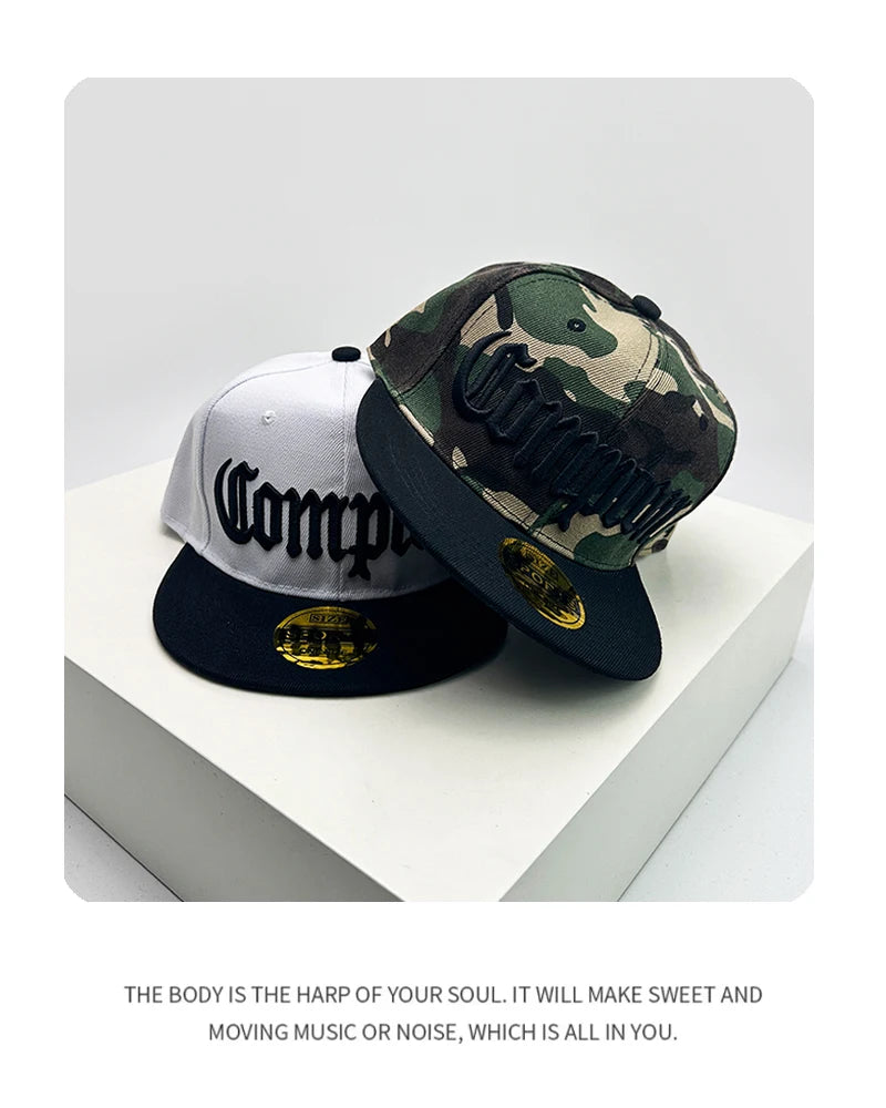 New Unisex American Style Letter Embroidery Baseball Hats Breathable Hip hop Sunshade ins Peaked Caps Versatile Fashion Street