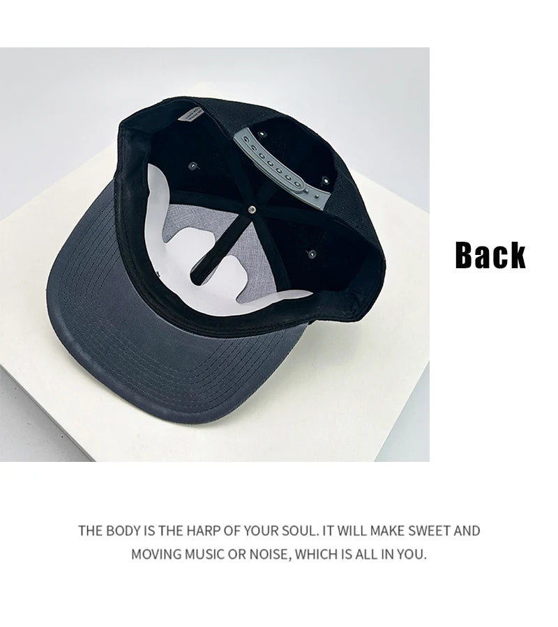 New Unisex Color Block Solid Baseball Hats Breathable Simple Sunshade Hip Hop Peaked Caps Versatile Flat Eave Fashion ins Street