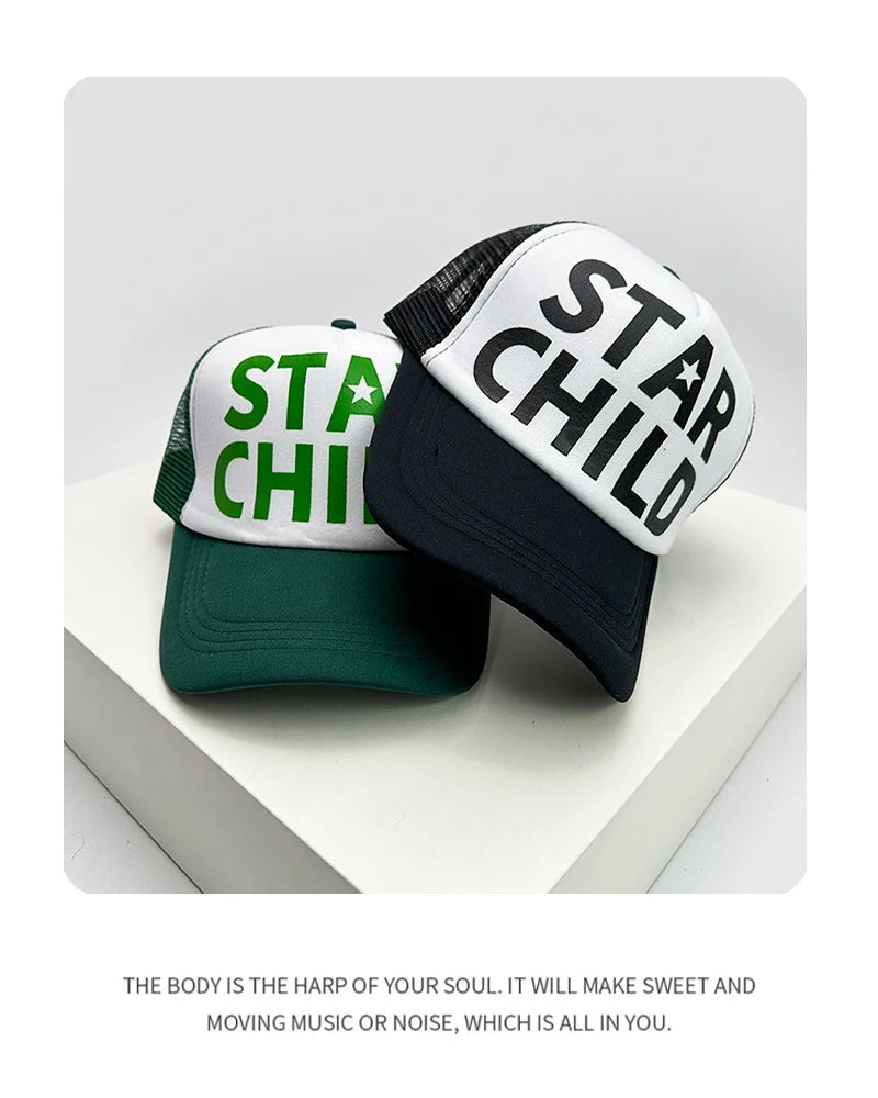 The "Star Child" Trucker Rope Hat