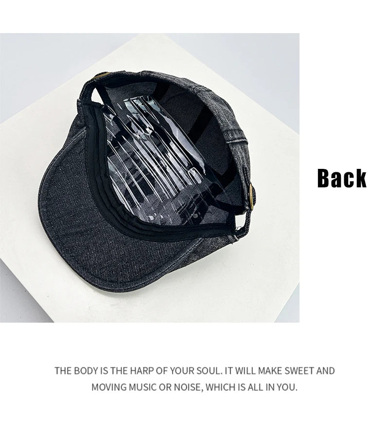 New Unisex Broken Style Solid Visors Hats Breathable Retro Sunshade Personal Peaked Caps Versatile Casual Fashion Distress ins