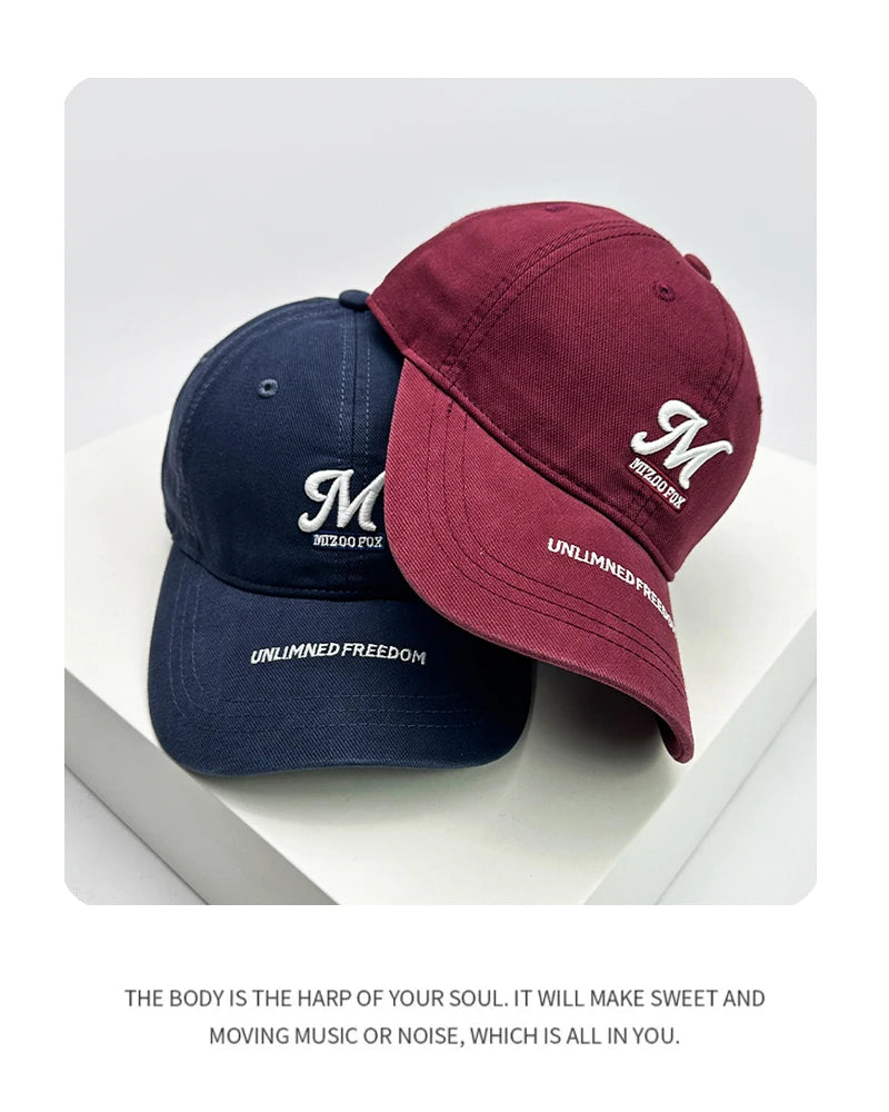 New Men Women Three Dimensional Letter embroidery Baseball Hats Sunshade Versatile Breathable Snapback Caps Fashion ins Outdoor