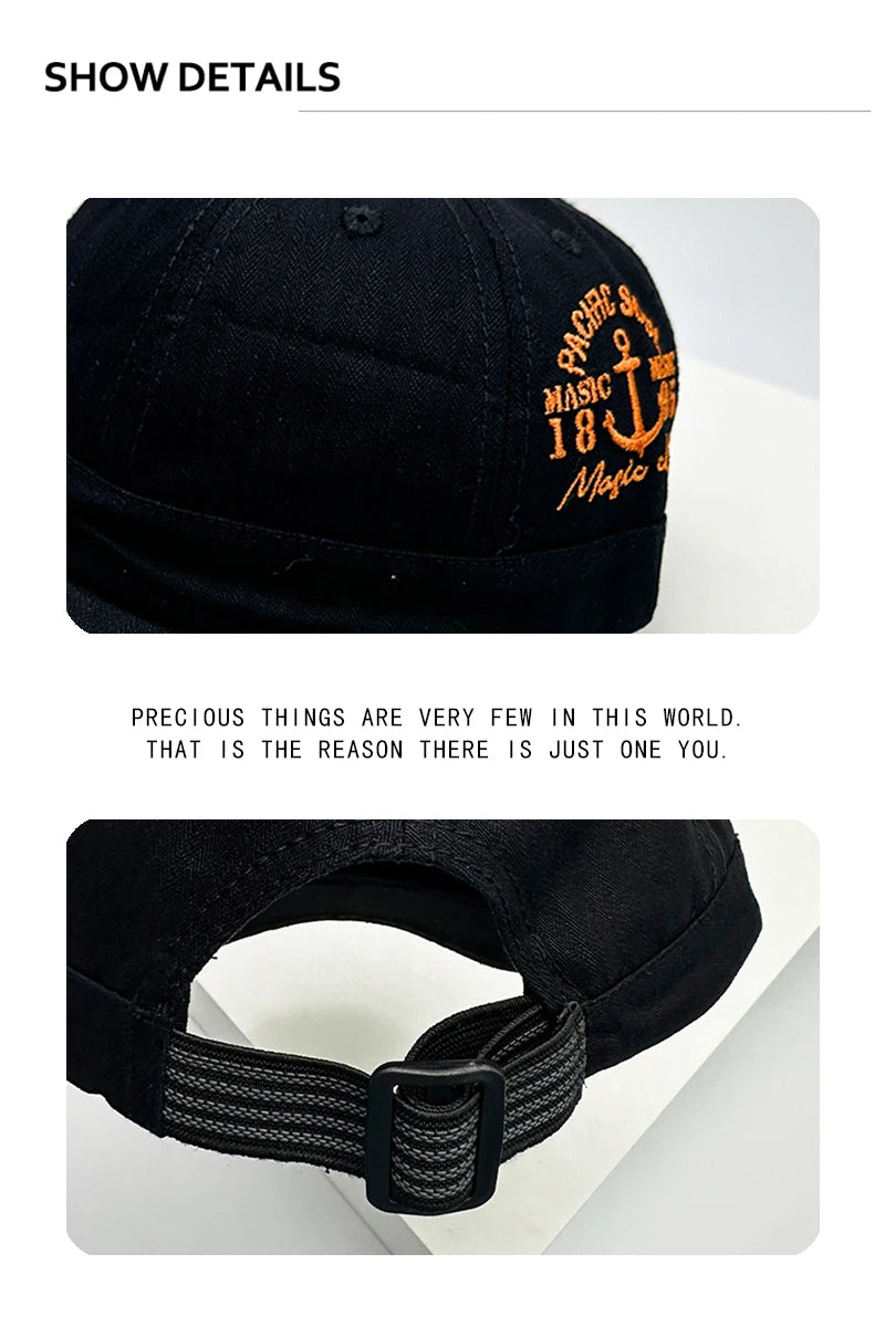 New Men Woman American Vintage Niche Letter Baseball Hats Breathable Short Eaves Sunshade Snapback Caps Versatile Fashion Street