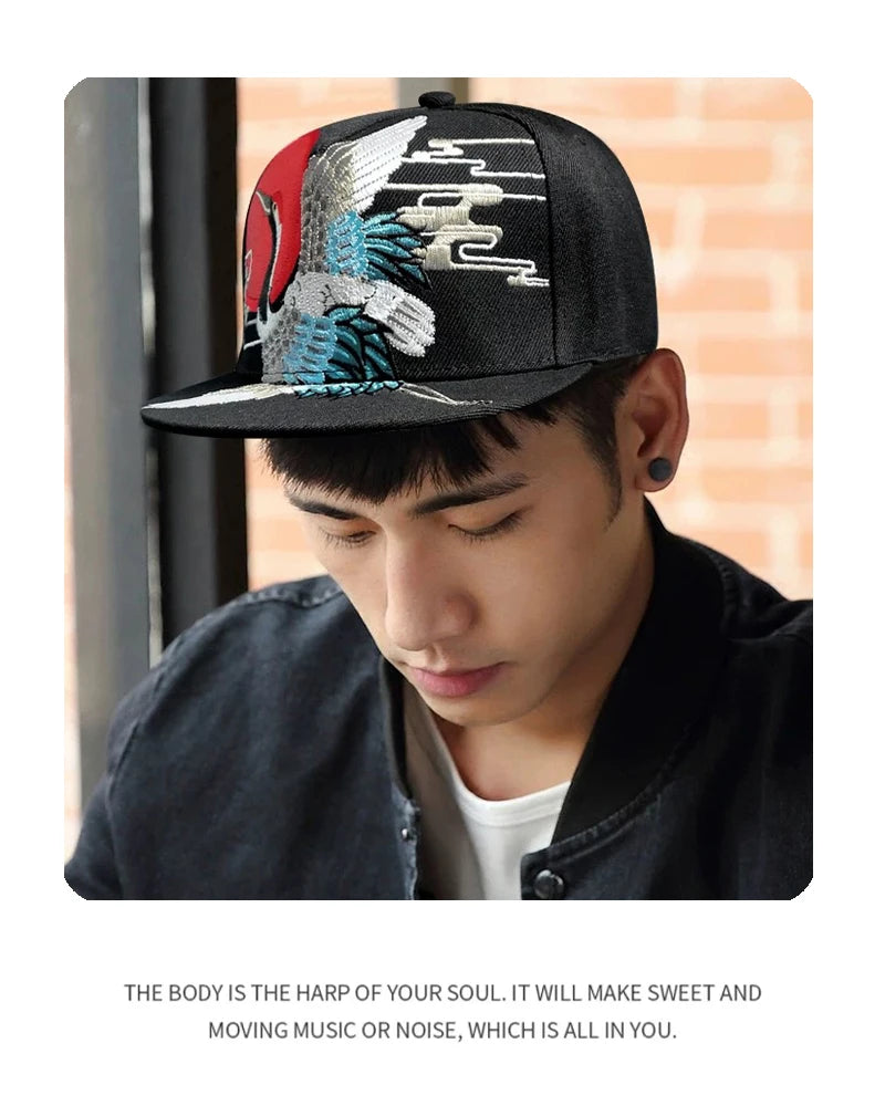 New Unisex China Chic Pattern Embroidery Baseball Hats Breathable Ethnic Style Sunshade Peaked Caps Versatile Hip Hop Fashion