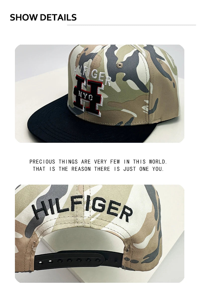 New Unisex Camouflage Letter Embroidery Baseball Hats Breathable Color Block Sunshade Peaked Caps Versatile Fashion Flat Eave