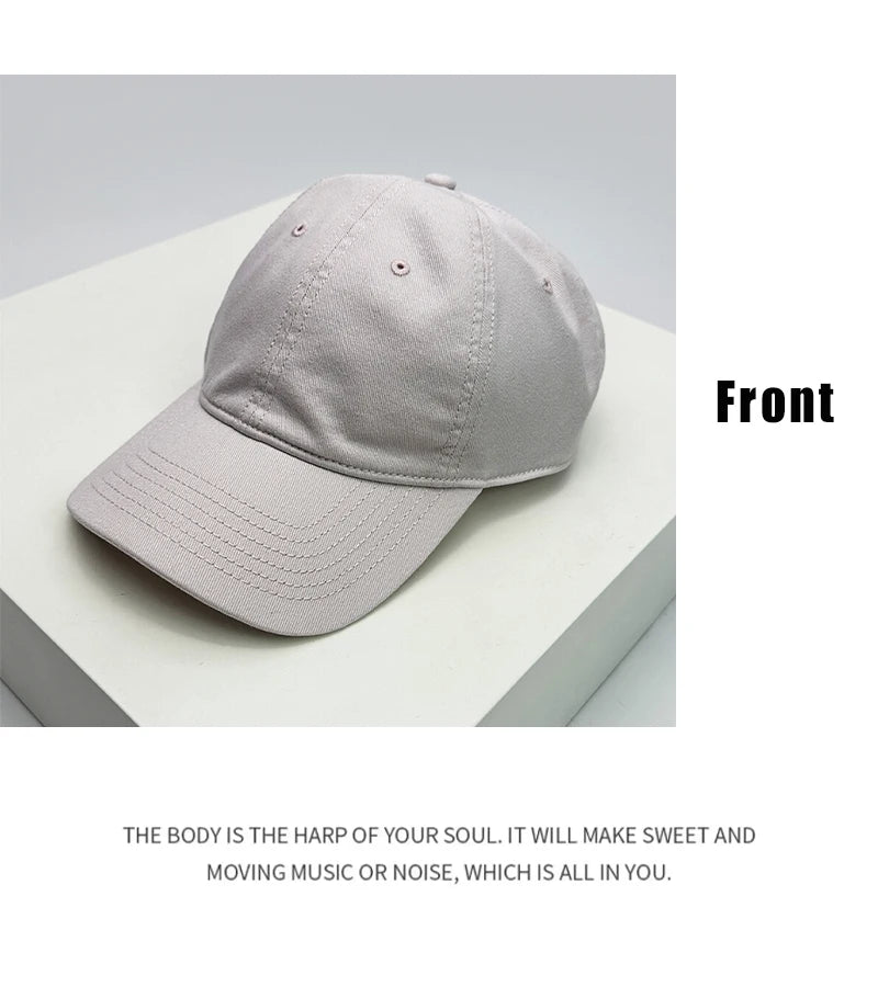 New Men Women Solid Color Snapback Caps Versatile Hip-hop Fashion Distress Baseball Hats Street Sunshade Outdoor Simple Retro