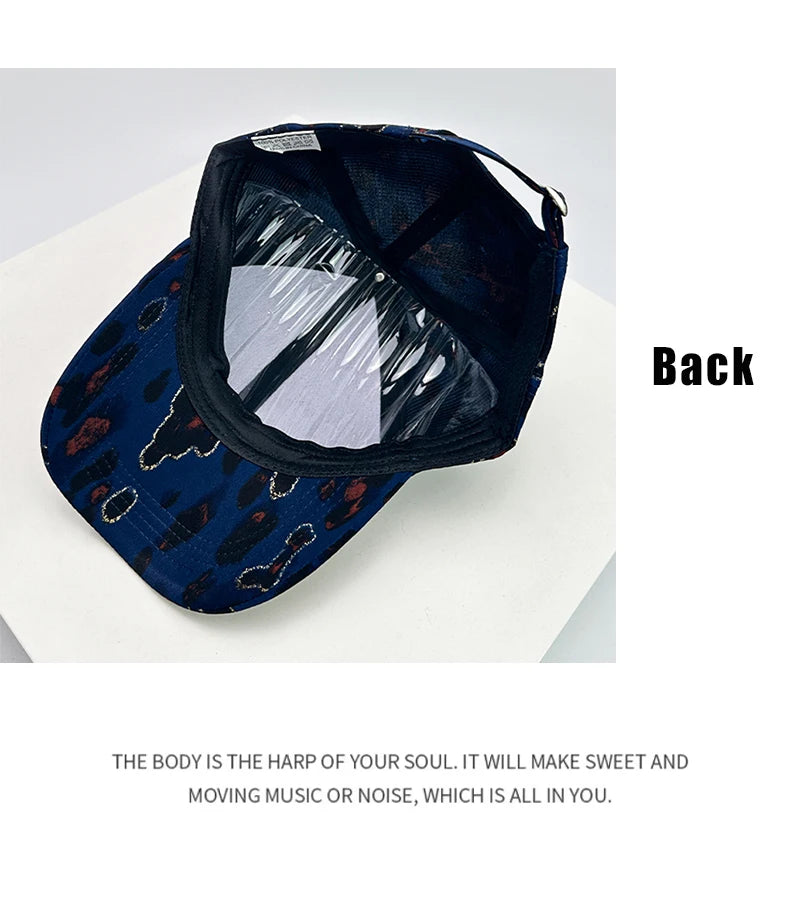 New Unisex Personal Graffiti Leopard Stripe Baseball Hats Outdoor Breathable Travel Sunshade Snapback Caps Versatile Fashion ins