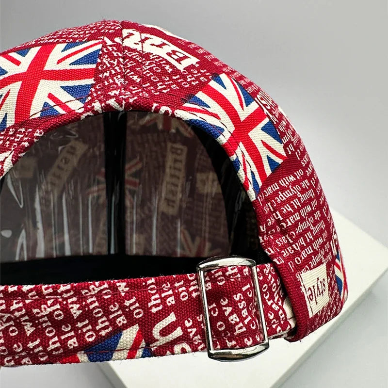 New Classic UK Flag Versatile Men Women Baseball Hats Cotton Graffiti Letter Breathable Colored Pattern Fashion Sport Casual