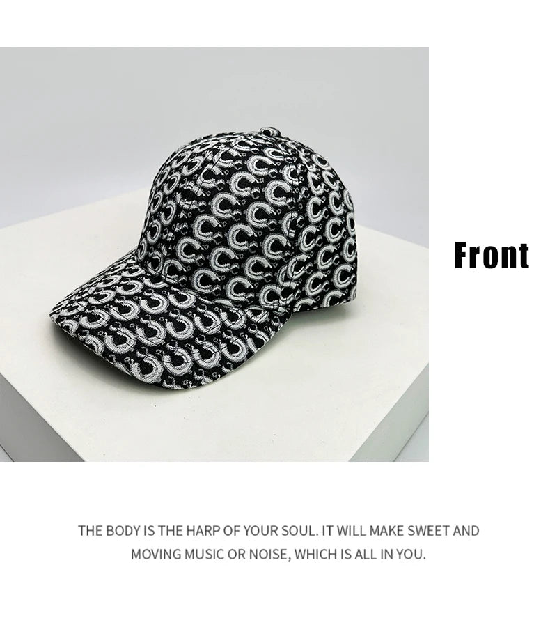 New Unisex Fish Scale Leopard Print Baseball Hats Breathable Retro Sunshade Casual Peaked Caps Versatile Fashion Outdoor Travel