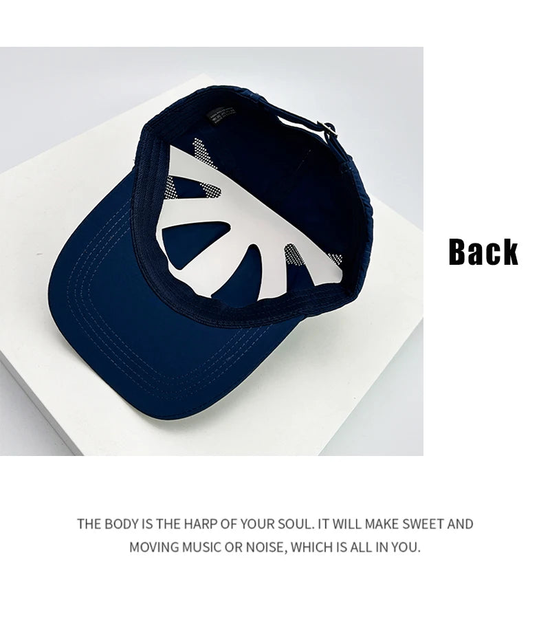 New Men Woman Quick Drying Printed Letter Baseball Hats Simple Breathable Sunshade Outdoor Snapback Caps Mesh Versatile Fashion