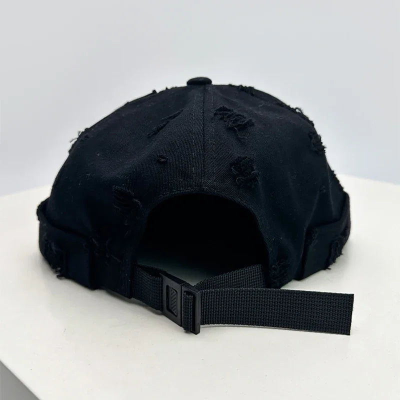 New Unisex Broken Style Solid Landlord Hats Breathable Street Sunshade Hip Hop Skullies Caps Versatile Outdoor Fashion Retro ins