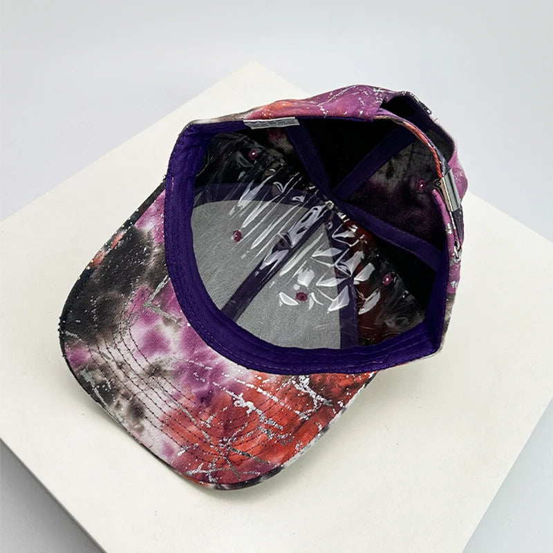 New Women Sparkling Diamond Butterfly Baseball Hats Breathable Bandhnu Sunshade Casual Peaked Caps Versatile Fashion Outdoor ins