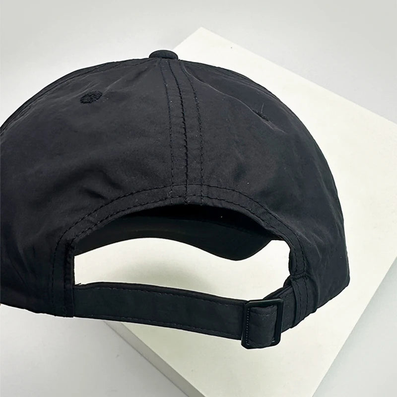 New Unisex Korean Quick Drying Letter Baseball Hats Outdoor Breathable Casual Sunshade Simple Peaked Caps Versatile Fashion ins