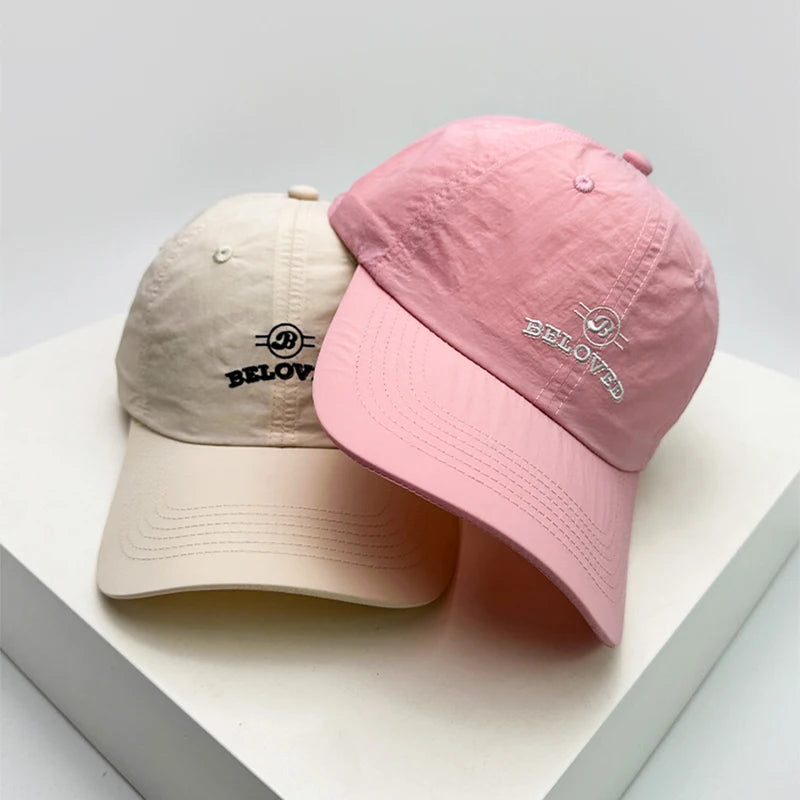 New Men Woman Sport Embroidered Letters Quick Drying Baseball Hats Breathable Outdoor Sunshade Snapback Caps Versatile Fashion