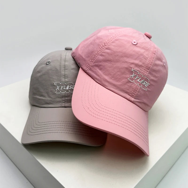 New Men Woman Casual Embroidered Letters Quick Drying Baseball Hats Breathable Sunshade Outdoor Snapback Caps Versatile Fashion