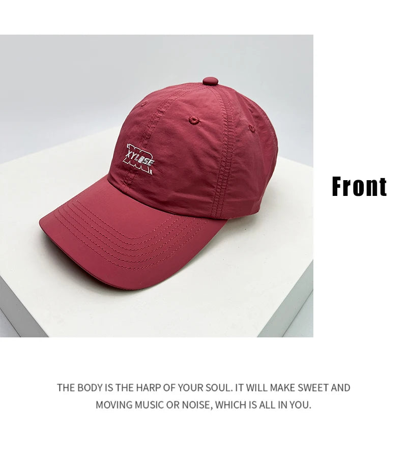 New Men Woman Casual Embroidered Letters Quick Drying Baseball Hats Breathable Sunshade Outdoor Snapback Caps Versatile Fashion