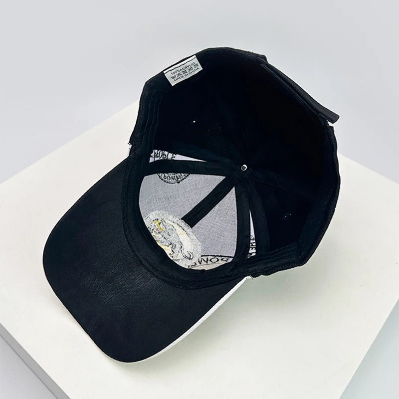 New Unisex Hip Hop Panther Embroidery Baseball Hats Casual Breathable Personal Sunshade Hardtop Peaked Caps Versatile Fashion