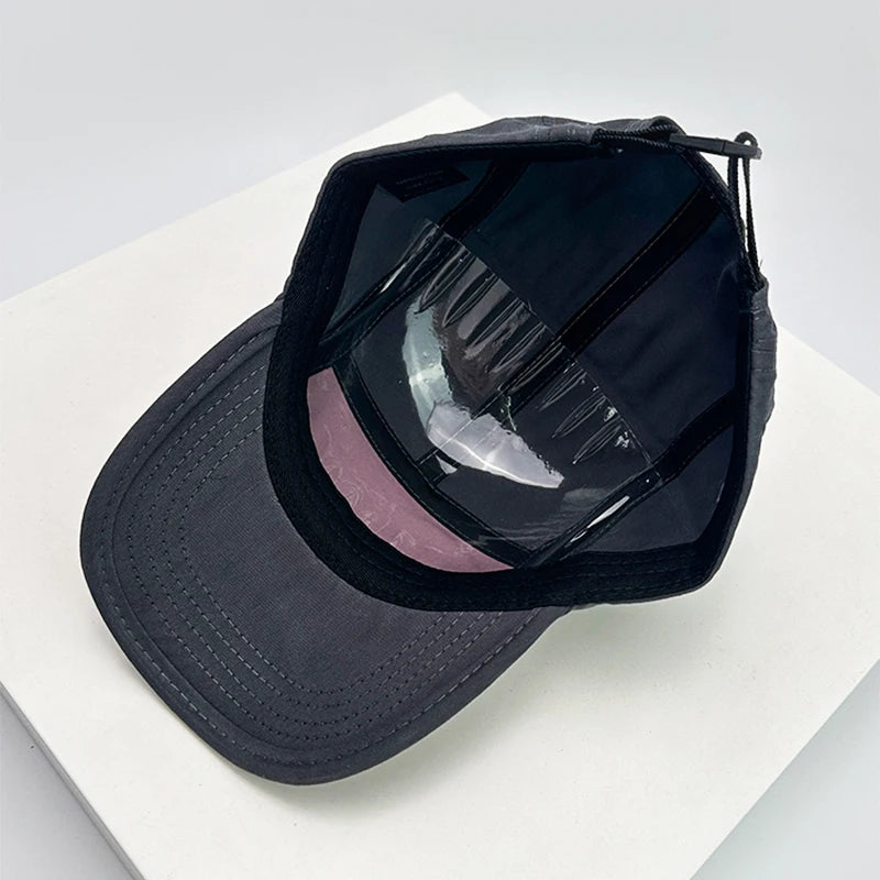 New Men Woman Street Color Block Letter Embroidery Solid Baseball Hats Breathable Sunshade Retro Snapback Caps Versatile Fashion