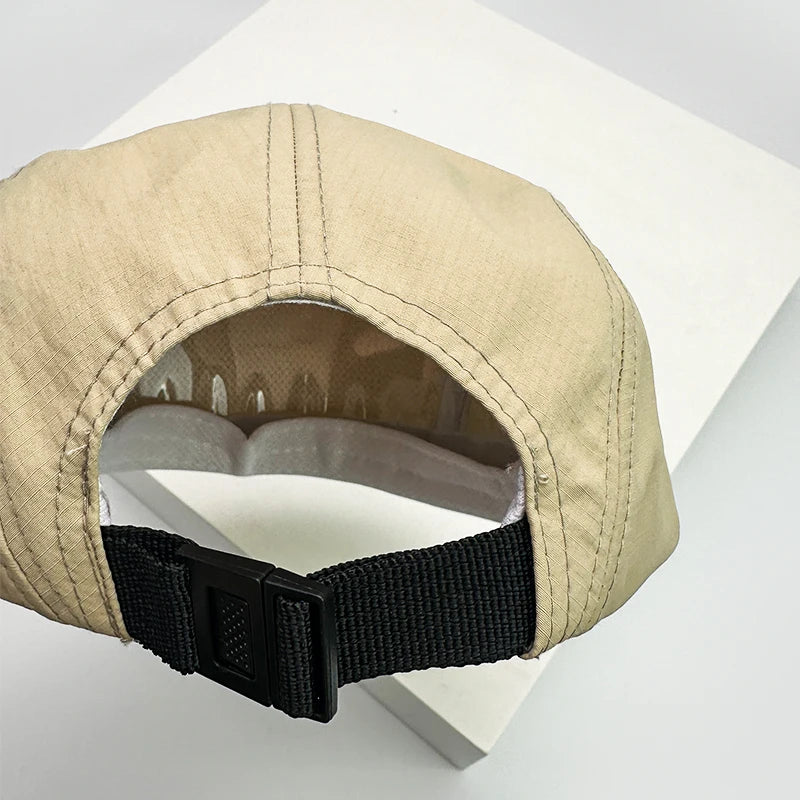 New Unisex Flat Eaves Quick Drying Solid Baseball Hats Breathable Simple Sunshade Outdoor Peaked Caps Versatile Fashion Retro