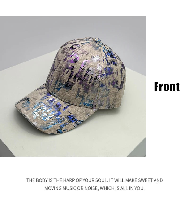 New Street Gradient Printing Graffiti Bandhnu Men Women Baseball Hats Cotton Comfortable Versatile Fashion Sport Hip Hop Caps