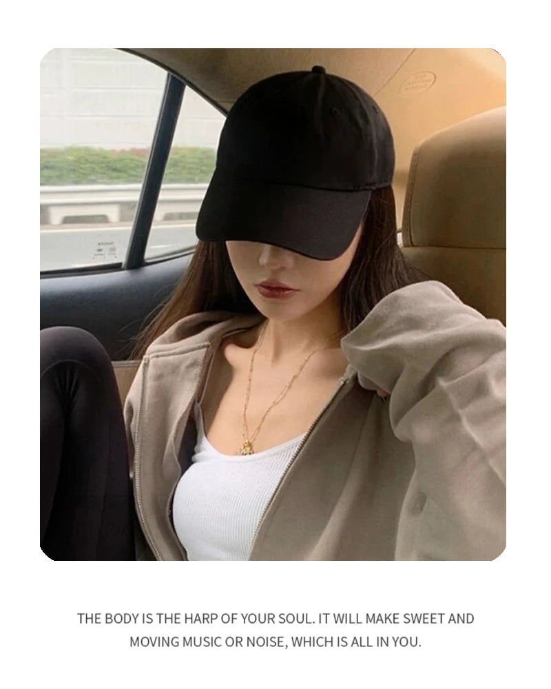 New Men Women Solid Color Snapback Caps Versatile Hip-hop Fashion Distress Baseball Hats Street Sunshade Outdoor Simple Retro