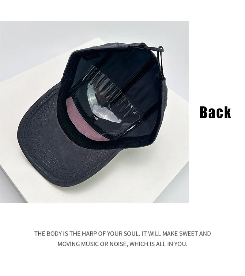 New Men Woman Street Color Block Letter Embroidery Solid Baseball Hats Breathable Sunshade Retro Snapback Caps Versatile Fashion