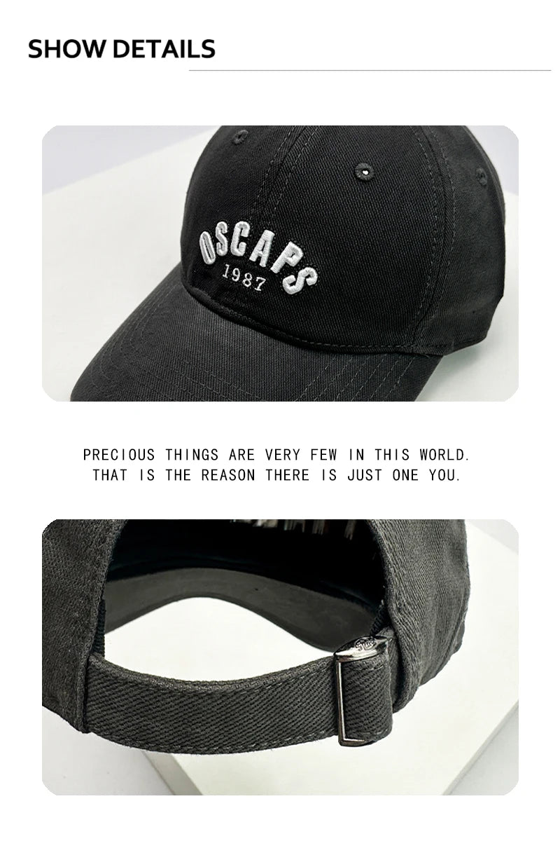 New Men Women Letter embroidery Korean Baseball Hats Sunshade Versatile Breathable Snapback Caps Fashion Recreational Retro ins