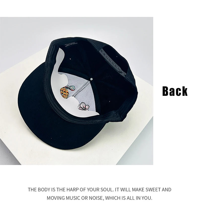 New Unisex China Chic Pattern Embroidery Baseball Hats Breathable Ethnic Style Sunshade Peaked Caps Versatile Hip Hop Fashion