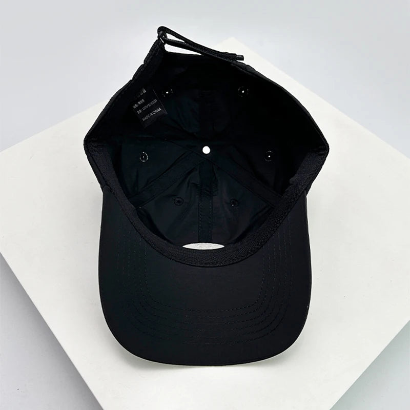 New Men Woman Quick Drying Simple Letter Embroidery Baseball Hats Breathable Outdoor Sunshade Snapback Caps Versatile Fashion