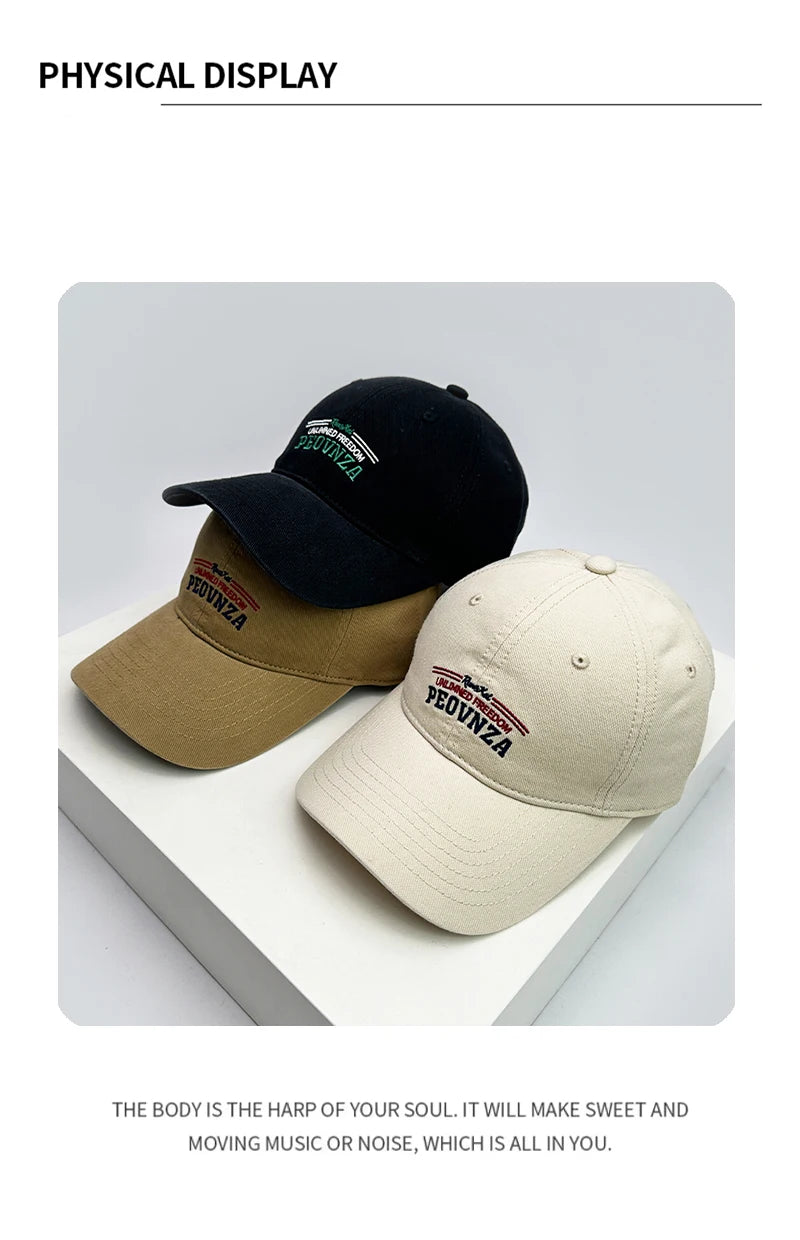 New Men Women Couple Letter embroidery American Vintage Baseball Hats Sunshade Versatile Breathable Snapback Caps Fashion wash