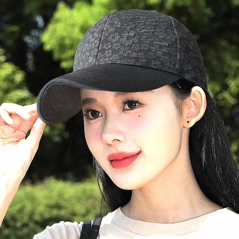 New Woman Hardtop Floral Baseball Hats Breathable Outdoor Sunshade Sports Versatile Snapback Caps Casual Fashion Westernized ins