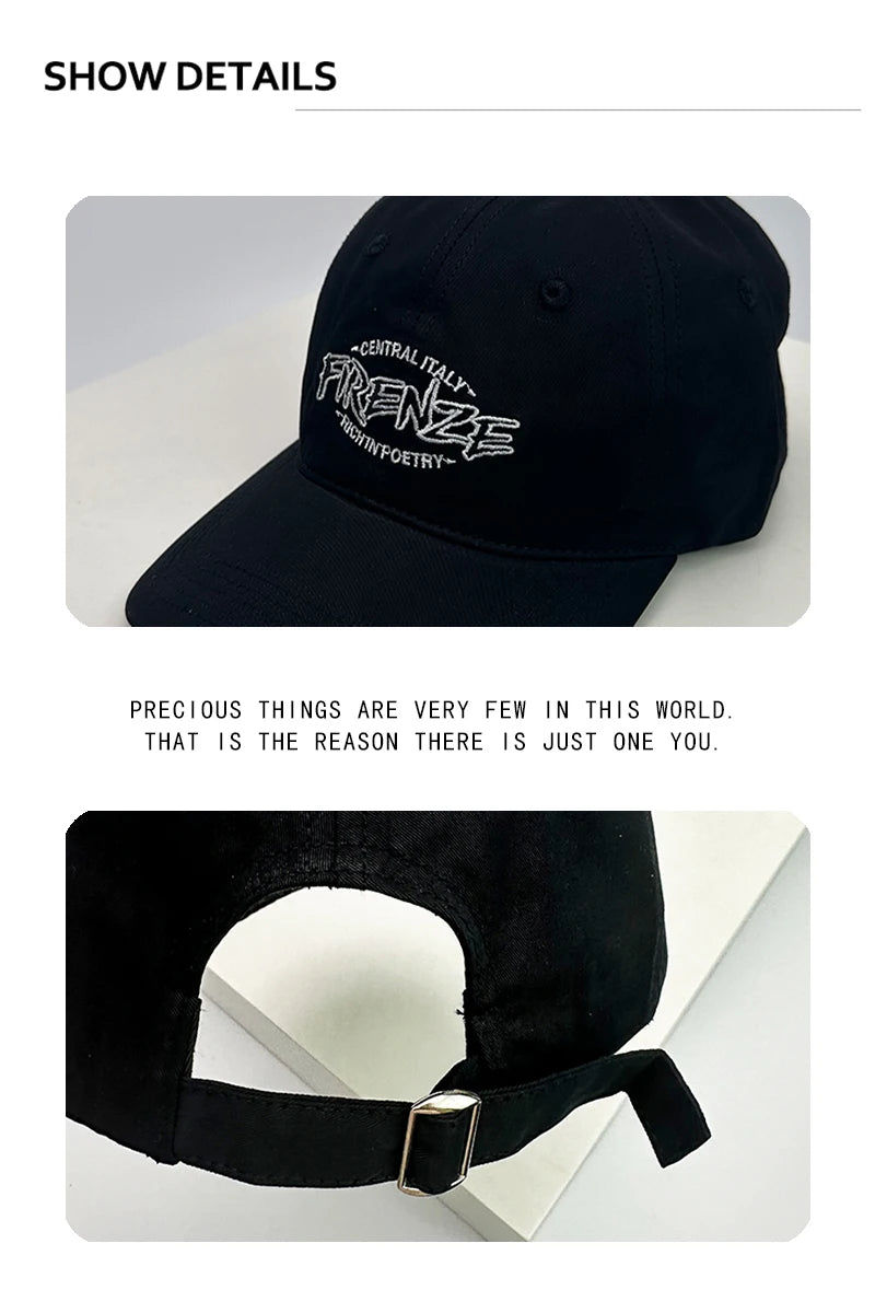 New Unisex Letter Embroidery American Vintage Baseball Hats Personal Breathable Casual Sunshade Peaked Caps Versatile Fashion