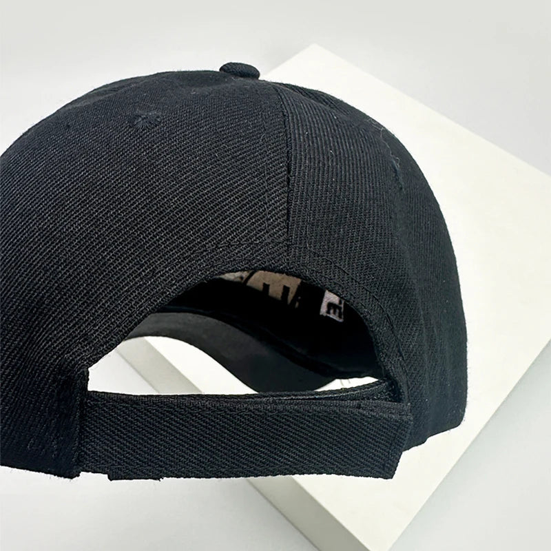 New Unisex Hip Hop Panther Embroidery Baseball Hats Casual Breathable Personal Sunshade Hardtop Peaked Caps Versatile Fashion