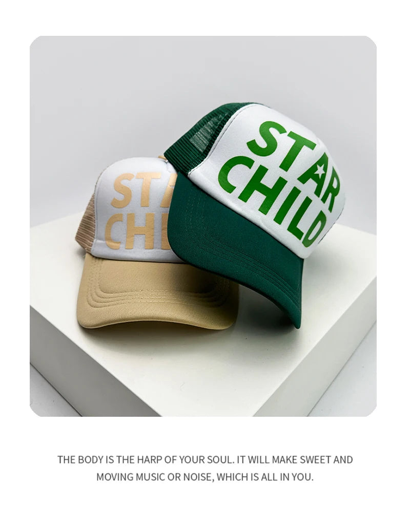 The "Star Child" Trucker Rope Hat