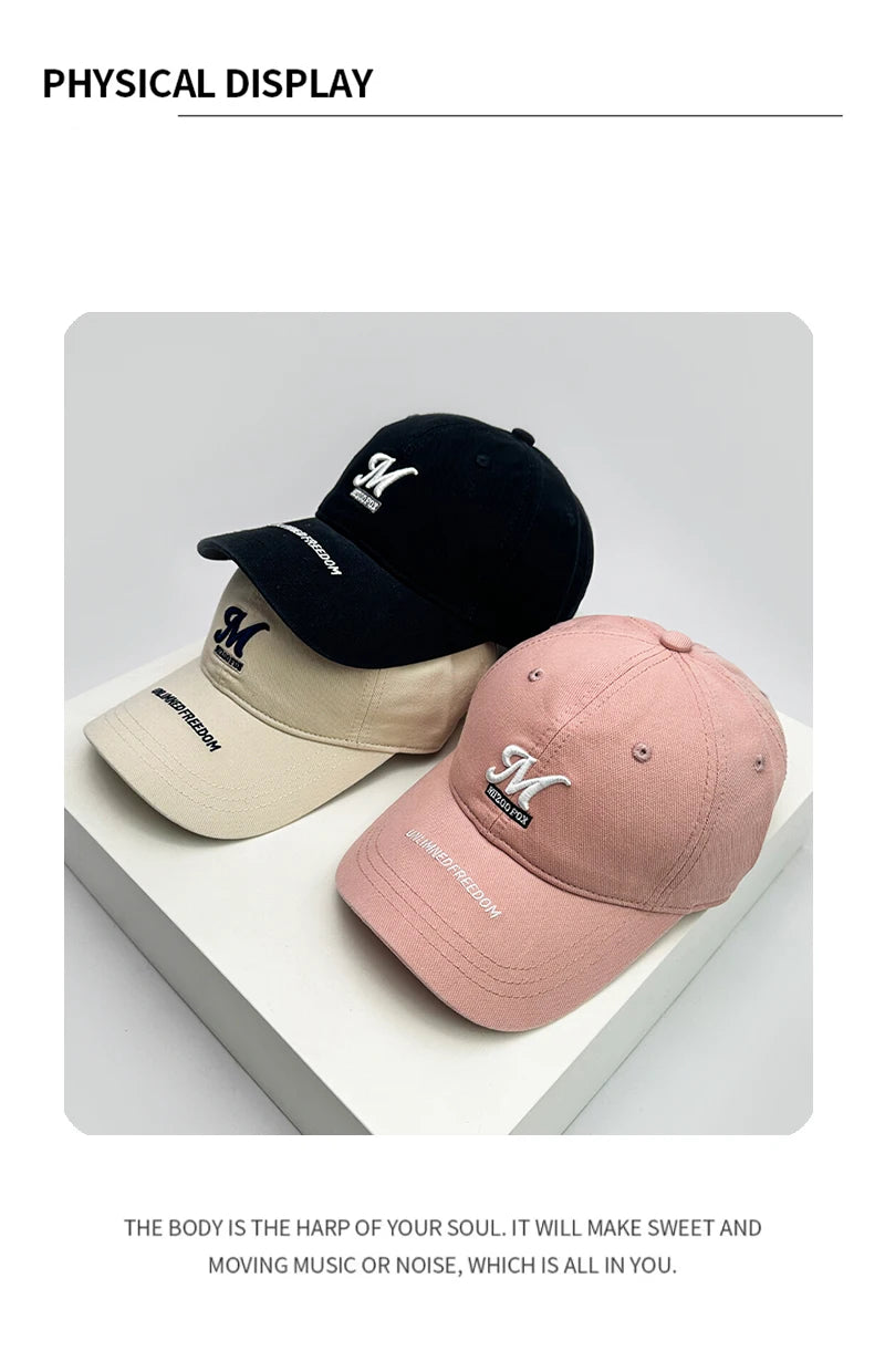 New Men Women Three Dimensional Letter embroidery Baseball Hats Sunshade Versatile Breathable Snapback Caps Fashion ins Outdoor