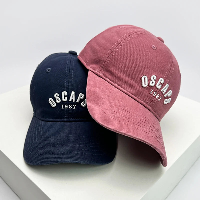 New Men Women Letter embroidery Korean Baseball Hats Sunshade Versatile Breathable Snapback Caps Fashion Recreational Retro ins