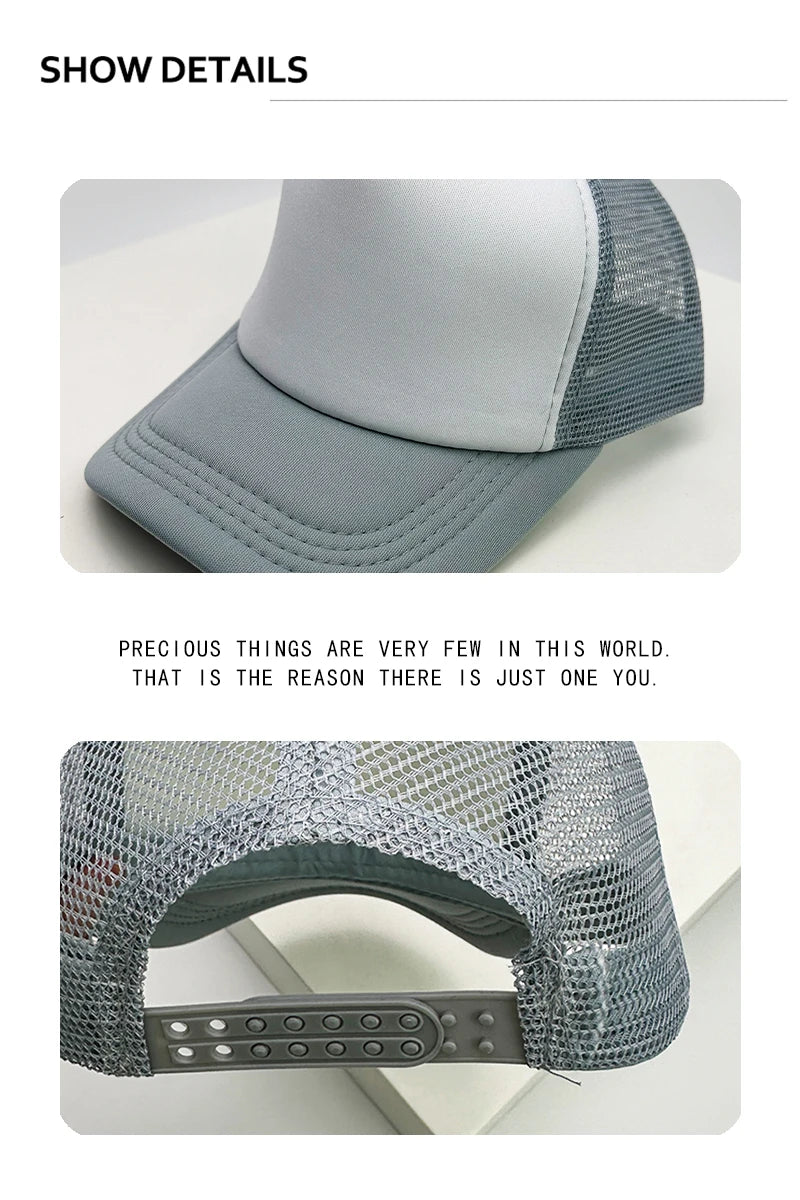 New Men Women Mesh Color Block Baseball Hats Sunshade Breathable Casual Truck Cap Versatile Fashion Simple Outdoor Solid Classic