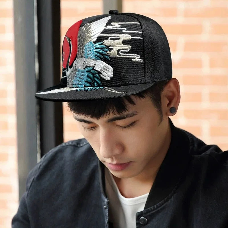 New Unisex China Chic Pattern Embroidery Baseball Hats Breathable Ethnic Style Sunshade Peaked Caps Versatile Hip Hop Fashion