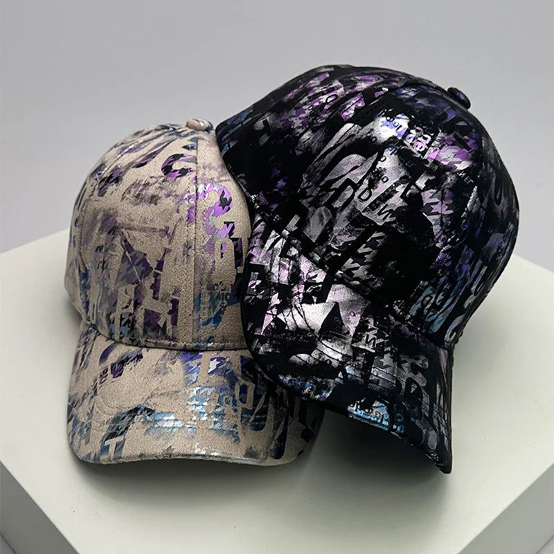 New Street Gradient Printing Graffiti Bandhnu Men Women Baseball Hats Cotton Comfortable Versatile Fashion Sport Hip Hop Caps