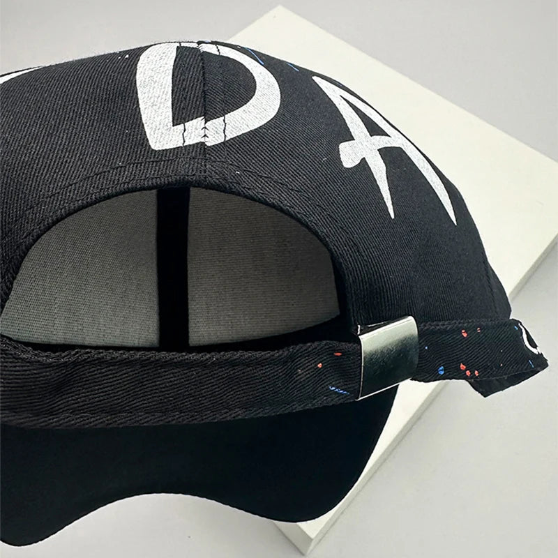 New Men Women Streetwear Kpop Baseball Hats Cotton Breathable Sport Hip Hop Caps Unisex Graffiti Fashion Sunshade Four Seasons