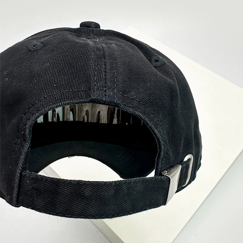 New Unisex Broken Style Street Embroidered a Letters Baseball Hats Breathable Casual Sunshade Peaked Caps Versatile Fashion ins