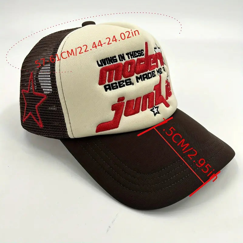 The "Modern Ages Made Me A Junkie" Trucker Hat