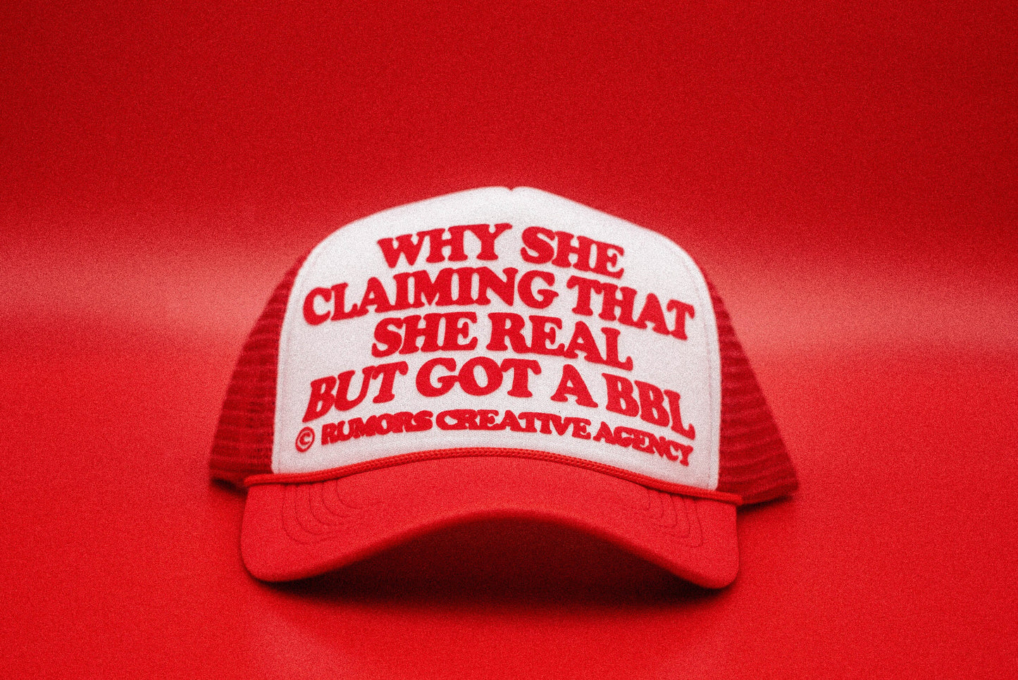 The "Why She Claiming That She Real" Funny Trucker Hat