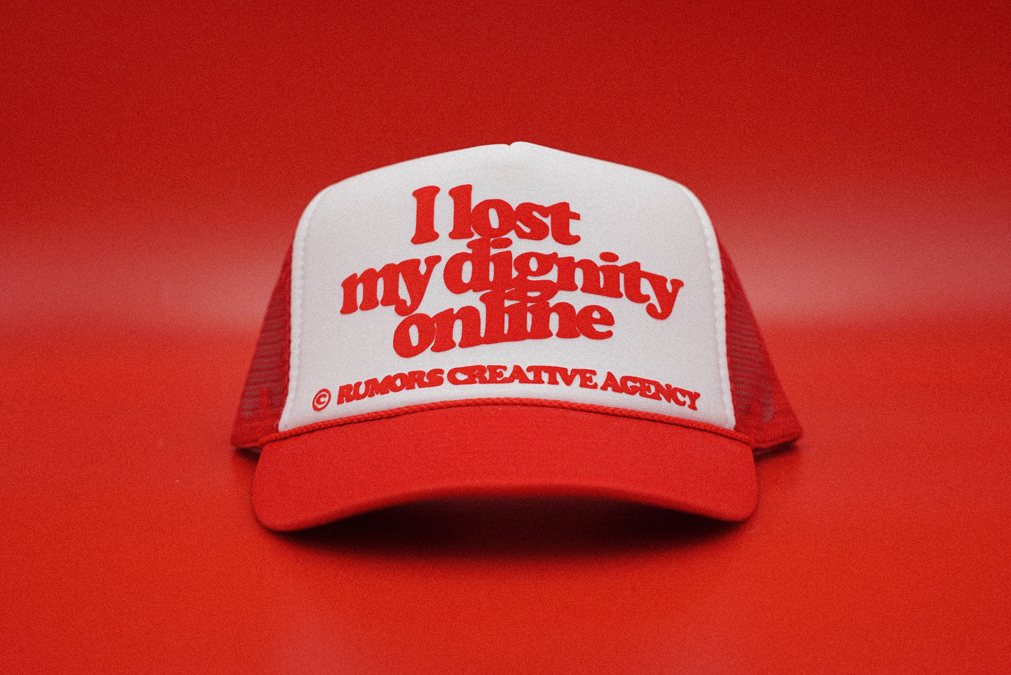 The "I Lost My Dignity Online" Funny Trucker Hat